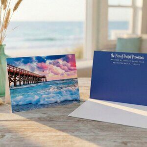 Original Florida Sunset Pier 5x7 Greeting Card
